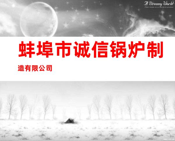 蚌埠市诚信锅炉制造有限公司